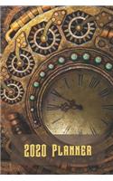 2020 Steampunk Metal Cogs Diary Planner