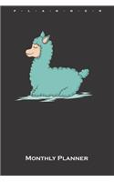 sleeping lama Monthly Planner