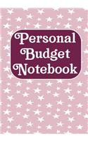 Personal budget Notebook: Simple Budget Planner Workbook, Bill Payment Log, Debt Tracking Organizer With Income Expenses Tracker, Savings, Personal fiance