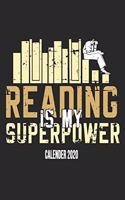 Reading Is My Superpower Calender 2020