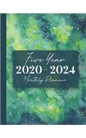 2020-2024 Five Year Monthly Planner
