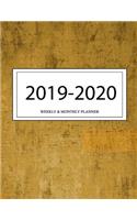 2019 - 2020 Weekly and Monthly Planner: Calendar Schedule + Organizer - Inspirational Quotes (2019-2020 Academic Planners
