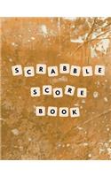 Scrabble Score Book: Scrabble Game Record Book, Scrabble Score Keeper, Intended for two player games, Illustration of a game board, Size 8.5 x 11 Inch, 100 Pages