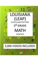 5th Grade LOUISIANA LEAP, 2019 MATH, Test Prep