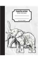 Composition notebook graph ruled paper 8.5 x 11