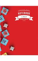 Notebook Lined: Book: Notebook Journal Diary, 120 Lined pages, 8.5" x 11"
