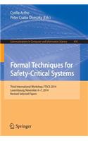 Formal Techniques for Safety-Critical Systems