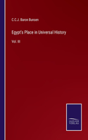 Egypt's Place in Universal History