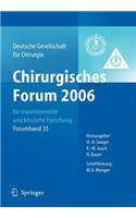 Chirurgisches Forum 2006 Für Experimentelle Und Klinische Forschung