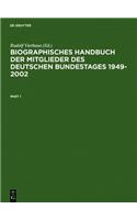 Biographisches Handbuch Der Mitglieder Des Deutschen Bundestages 1949-2002