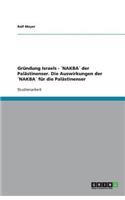 Gründung Israels - ´NAKBA´ der Palästinenser. Die Auswirkungen der ´NAKBA´ für die Palästinenser