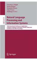 Natural Language Processing and Information Systems