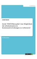 Ist die "FISH!-Philosophie" eine Möglichkeit die Arbeitssituation in Kommunalverwaltungen zu verbessern?