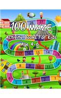 100 Maze Activity Books For Kids Age 4-6