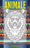 Mandala da colorare per principianti - Grande stampa - Animale