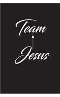 Team jesus: Christian 6x9 100 blank lined church journal notebook