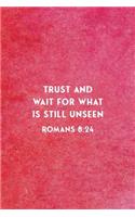 Trust and Wait For What Is Still Unseen Romans 8