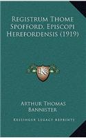 Registrum Thome Spofford, Episcopi Herefordensis (1919)