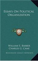 Essays On Political Organization
