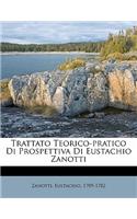 Trattato Teorico-Pratico Di Prospettiva Di Eustachio Zanotti