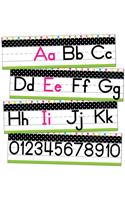 Simply Stylish Tropical Alphabet Line: Manuscript Mini Bulletin Board Set