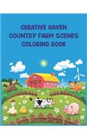 Creative Haven Country Farm Scenes Coloring Book