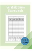 Scrabble Game Score Sheets