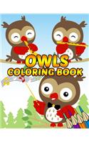 Owls Coloring Book