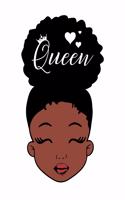 Queen: Black Girl Magic Writing Notebook Journal 8.5" x 11" 100+ Pages. Journal Notebook for Note Taking, Diary, Journaling, Gratitude and Reminder for Gir