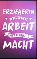 Erzieherin die Ihre Arbeit mit Liebe macht