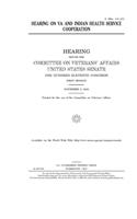 Hearing on VA and Indian Health Service cooperation