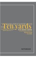 Ten Yards Football Notebook
