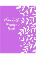 Phone Call Message Book