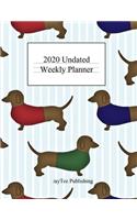 2020 Undated Weekly Planner