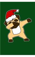 Dabbing Pug Dog Santa