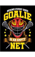 Behind Every Good Goalie Is An Empty Net: Behind Every Good Goalie Is An Empty Net Blank Sketchbook to Draw and Paint (110 Empty Pages, 8.5" x 11")