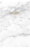 Dot Grid Journal: Marble + Gold Notebook - 110-Page Small Dot Grid Journal for Drawing Doodling Journaling Writing Notes - 6 X 9 Matte Softback Cover