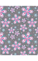 Pink Notebook Large Size 8.5 x 11 Ruled 150 Pages Softcover