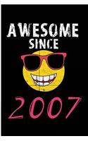 Awesome Since 2007: Blank Lined Journal - Awesome Since 2007 Journal