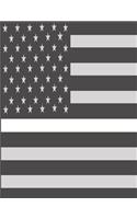 Thin White Line Sketchbook: Thin White Line Sketch Book, EMS Notebook, EMT Sketchbook, Thin White Line Drawing Book, 8.5 X 11 Sketch Paper with 120 Pages