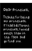 Dear Principal, Thanks for Being My Principal