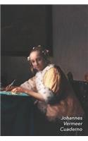 Johannes Vermeer Cuaderno: Dama En Amarillo Escribiendo - Ideal Para La Escuela, El Estudio, Recetas O Contraseñas - Perfecto Para Tomar Notas - Diario Elegante