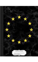 Vintage Eu European Union Composition Notebook: College Ruled 93/4 X 71/2 100 Sheets 200 Pages for Writing