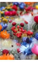 Flowering Cactus Notebook: 6" x 9" 150 Lined Pages Durable Glossy Softcover