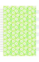 Songwriting Notebook: Flowers and Music Design Cover - Staff & Ruled Paper - Music Notebook - 8.5 X 11 - Blank Sheet Music & Lined Manuscript Paper - 6 Stave - 100 Pages