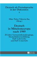 Deutsch in Mittelosteuropa nach 1989