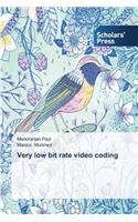 Very low bit rate video coding
