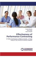 Effectiveness of Performance Contracting