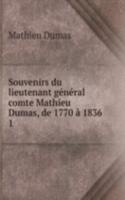 Souvenirs du lieutenant general comte Mathieu Dumas, de 1770 a 1836