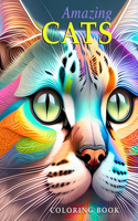 Amazing Cats Coloring Book